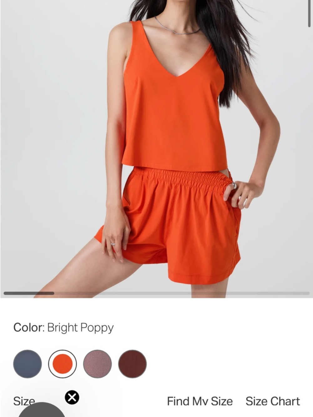 Villa Cropped Tank and Shorts Set Large